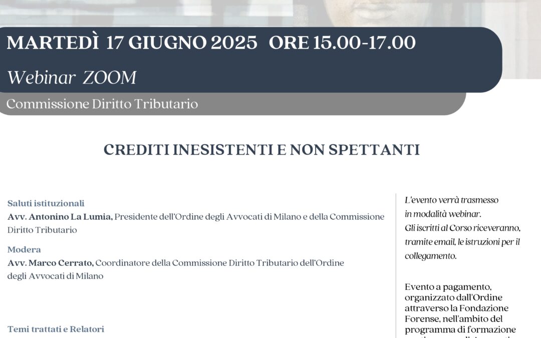 Crediti inesistenti e non spettanti